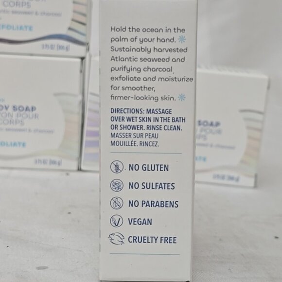 4 PACK Seaweed Bath Co. Exfoliate Detox Body Soap, 3.75 Ounce NEW - Picture 3 of 5